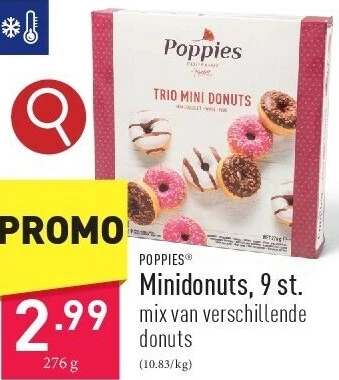 Minidonuts, 9 st.