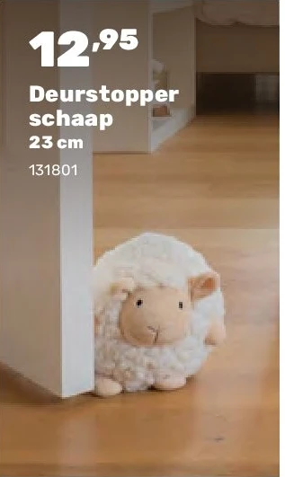Deurstopper schaap 23 cm