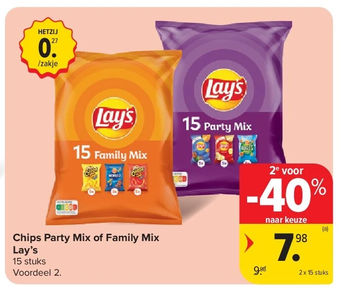 Chips Party Mix of Family Mix Lay’s