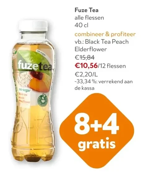 Fuze Tea Black Tea Peach Elderflower