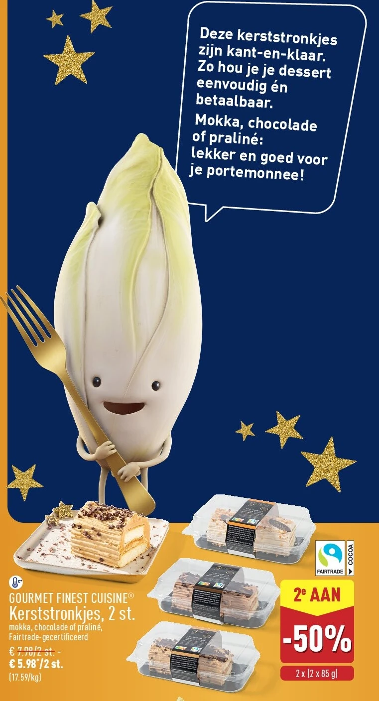 Kerststronkjes, 2st.