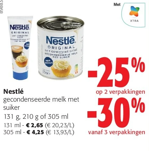 Nestlé gecondenseerde melk met suiker