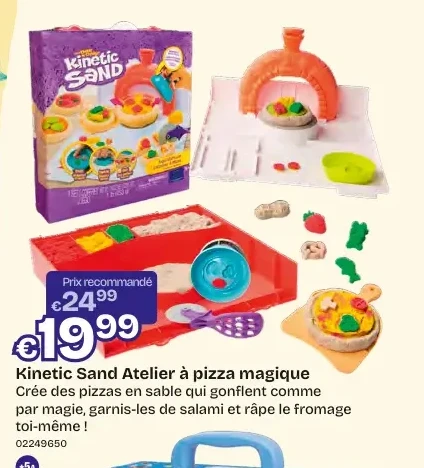 Kinetic Sand Atelier à pizza magique