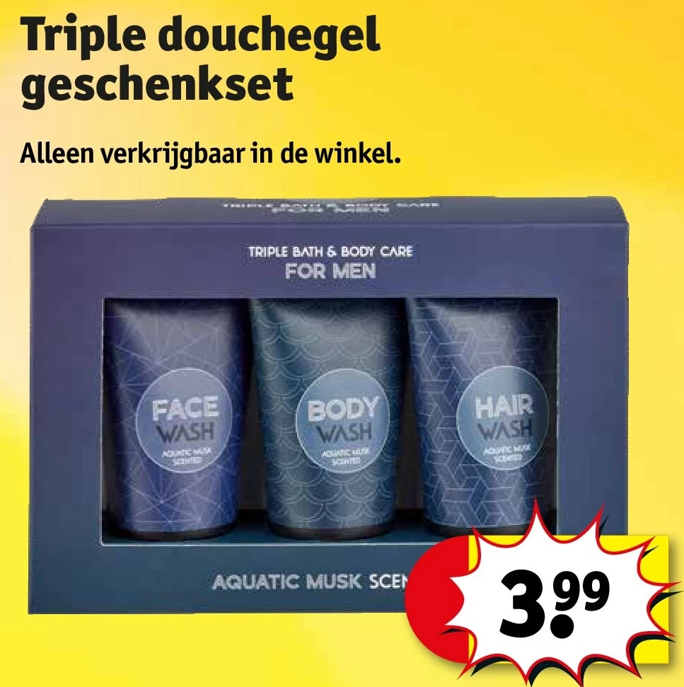 Triple douchegel geschenkset