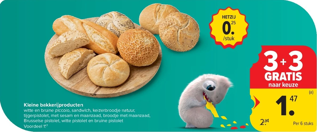 Kleine bakkerijproducten