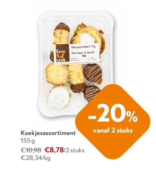 Koekjesassortiment 155 g