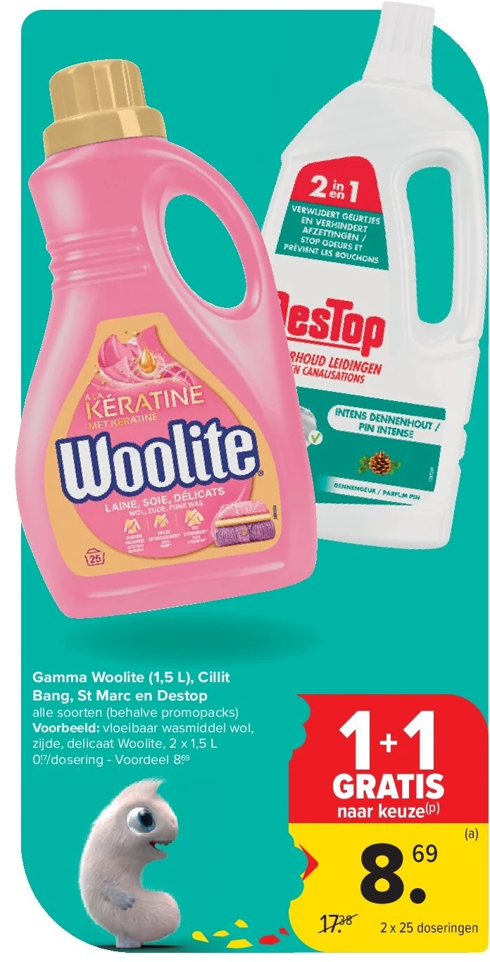 Gamma Woolite (1,5 L), Cillit Bang, St Marc en Destop