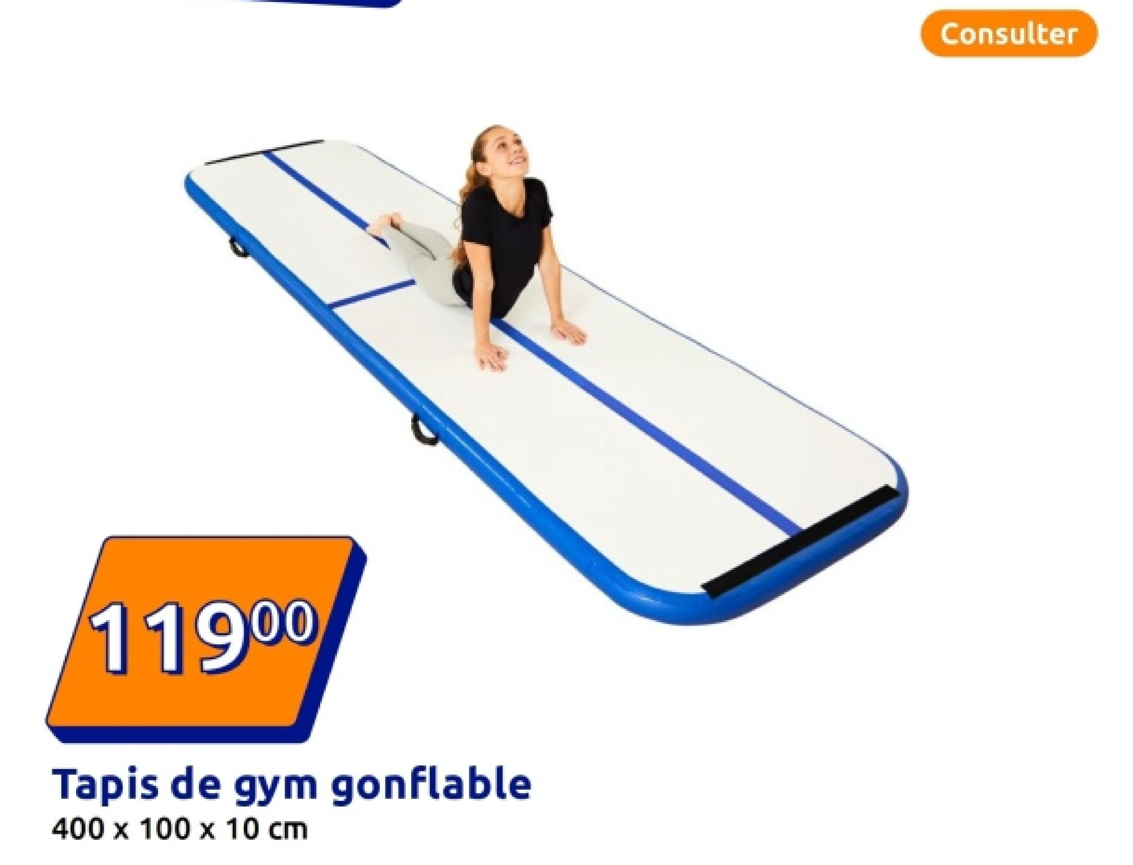 Tapis de gym gonflable