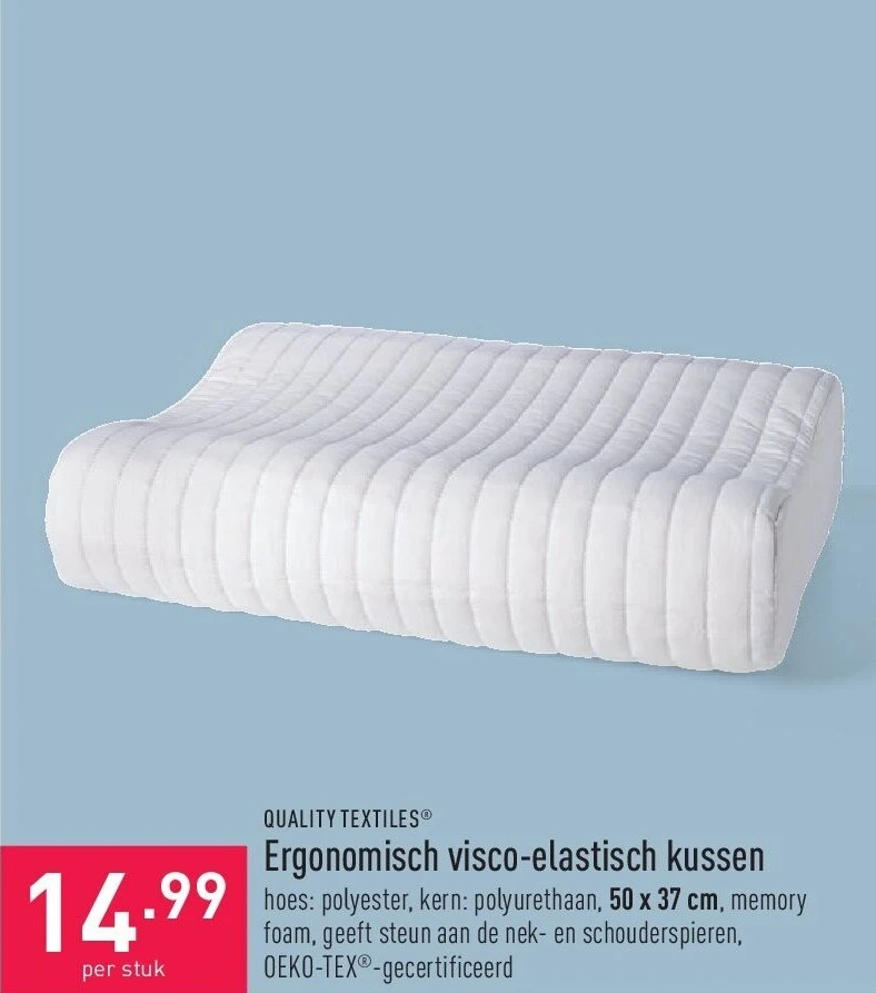 Ergonomisch visco-elastisch kussen
