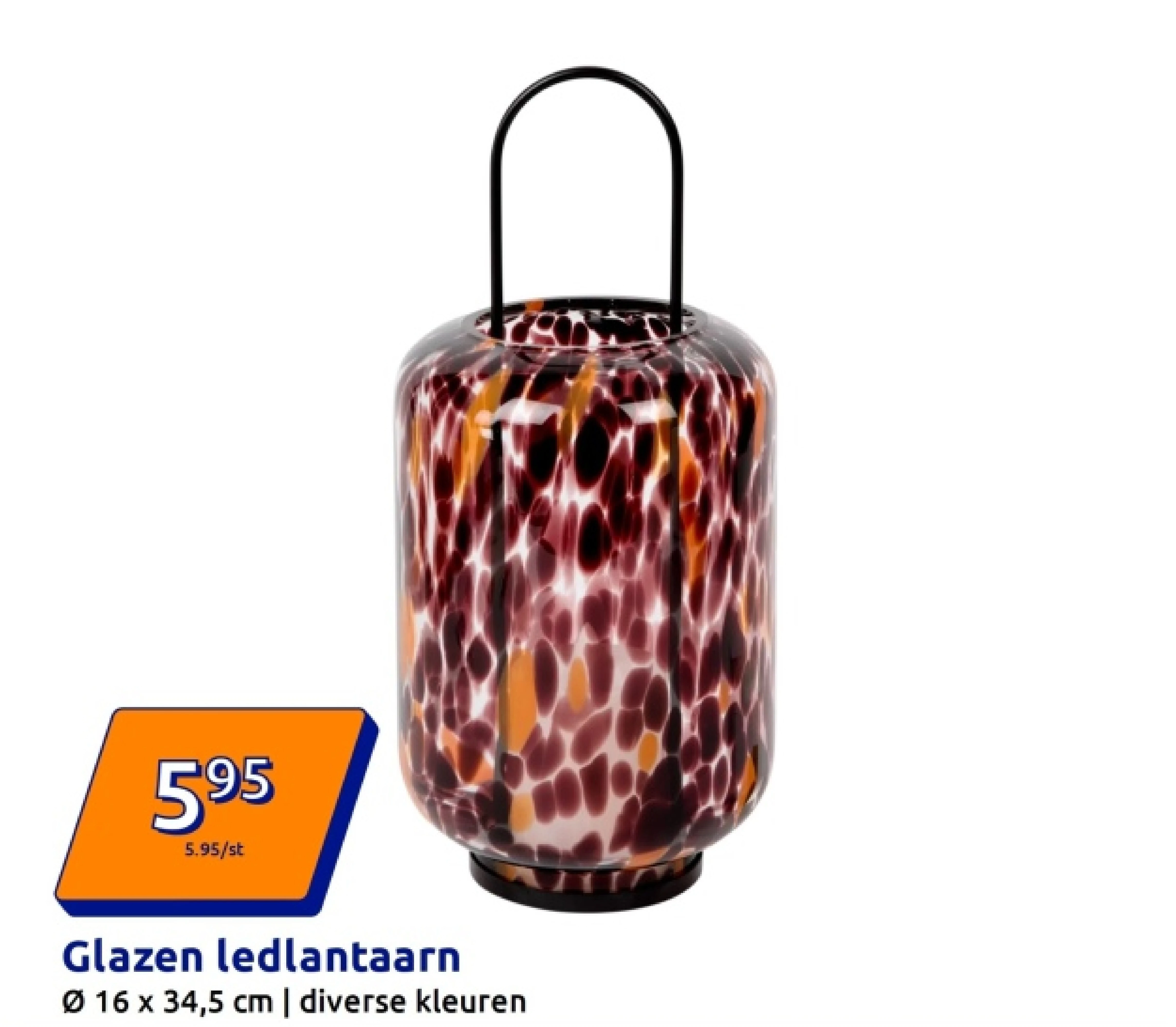Glazen ledlantaarn