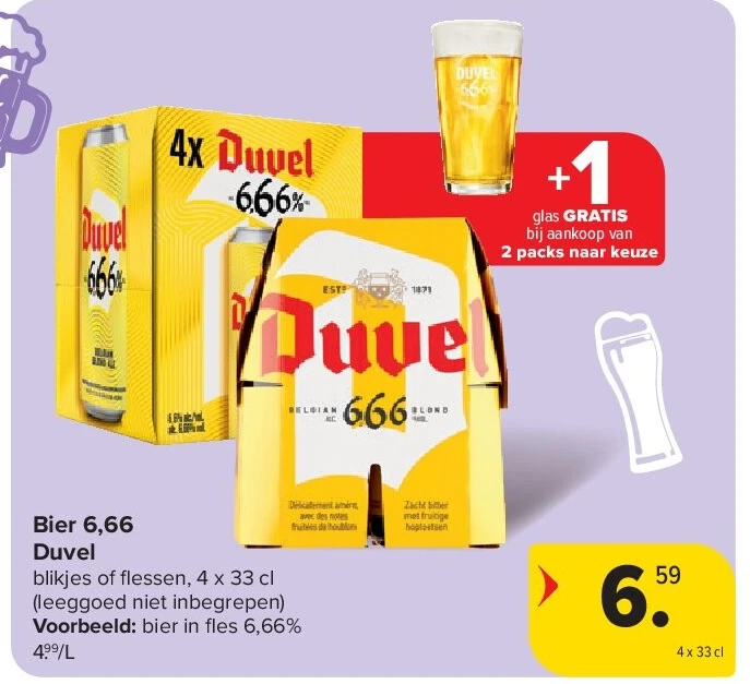 Bier 6,66 Duvel
