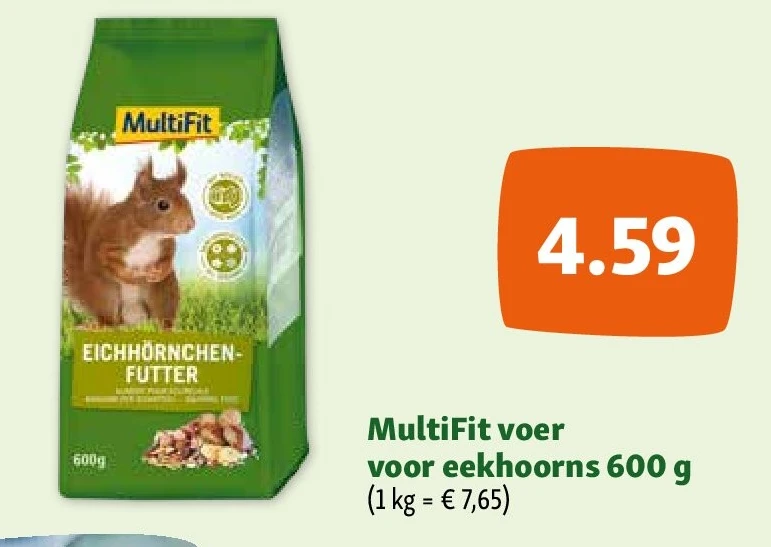 MultiFit voer voor eekhoorns 600 g