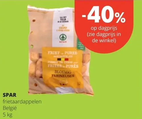 SPAR frietaardappelen België 5 kg