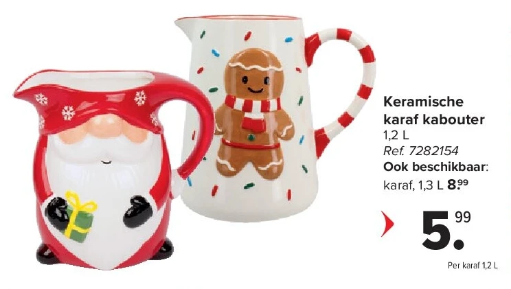 Keramische karaf kabouter