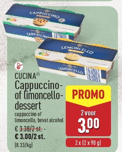 Cappuccinoof limoncello- dessert
