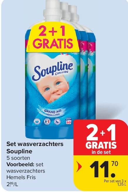 Set wasverzachters Soupline