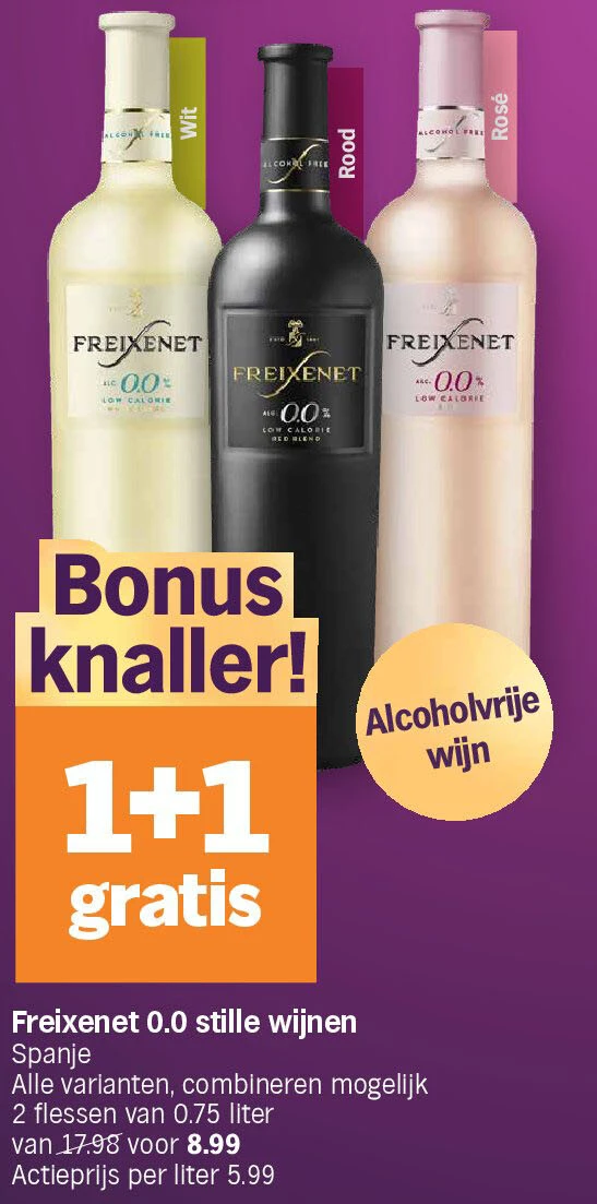 Freixenet 0.0 stille wijnen