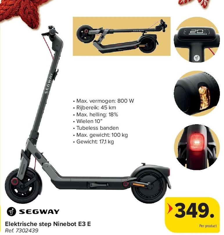SEGWAY Elektrische step Ninebot E3 E