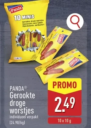 Gerookte droge worstjes