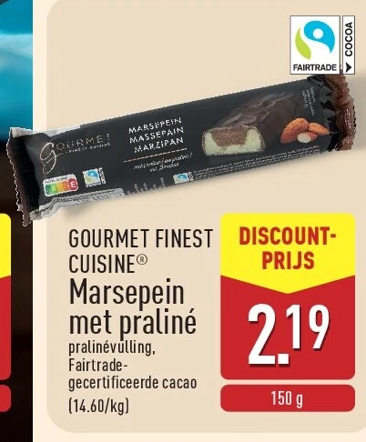 Marsepein met praliné