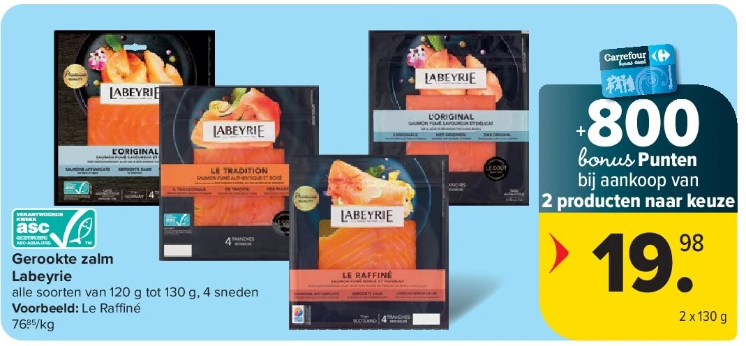 Gerookte zalm Labeyrie