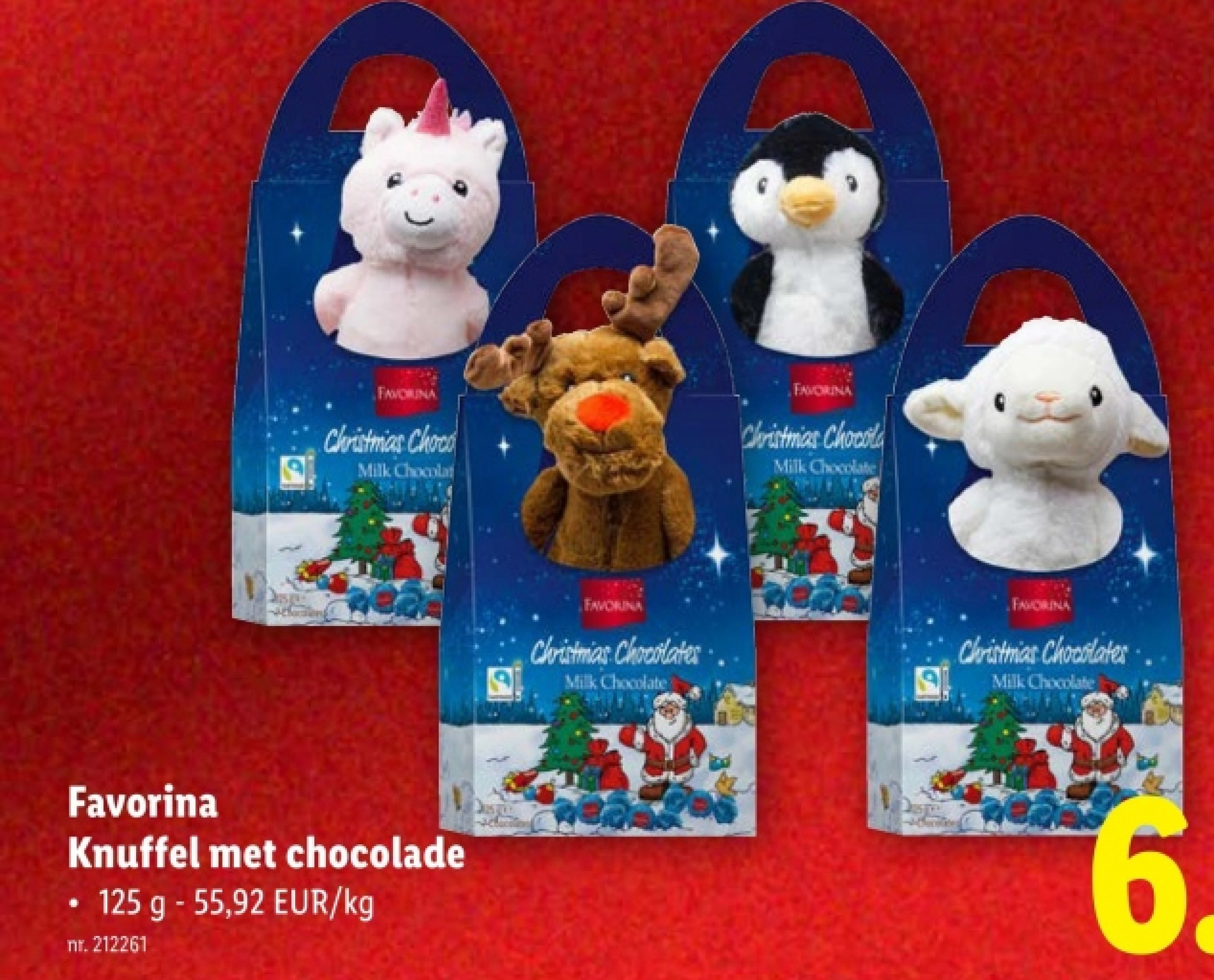 Knuffel met chocolade