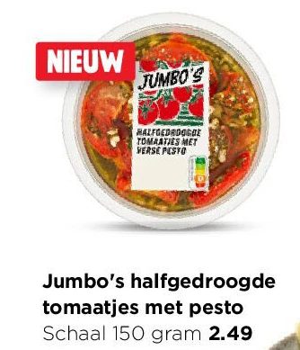 Jumbo's halfgedroogde tomaatjes met pesto