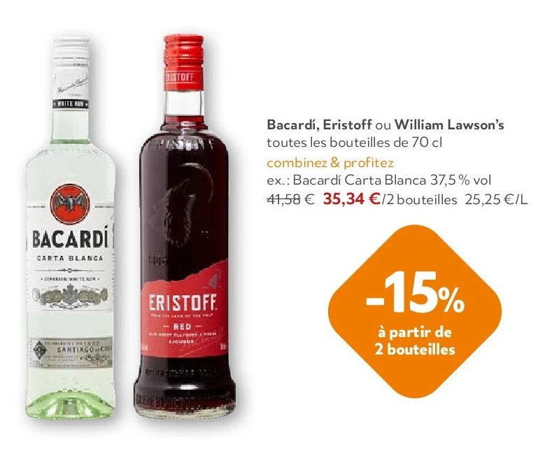 Bacardí Carta Blanca 37,5 % vol