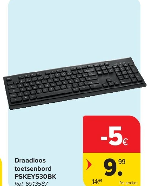 Draadloos toetsenbord PSKEY530BK