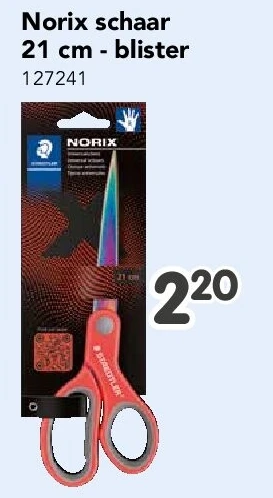 Norix schaar 21 cm - blister