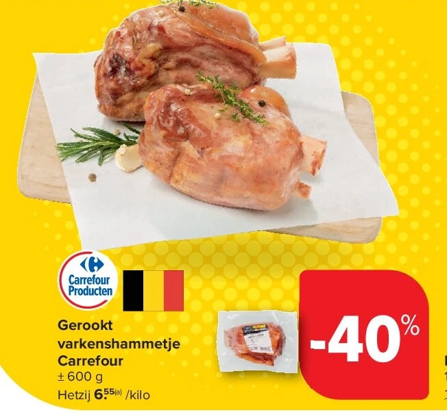Gerookt varkenshammetje Carrefour