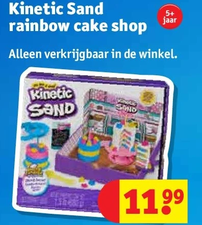 Kinetic Sand rainbow cake shop