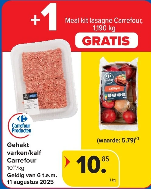 Gehakt varken/kalf Carrefour
