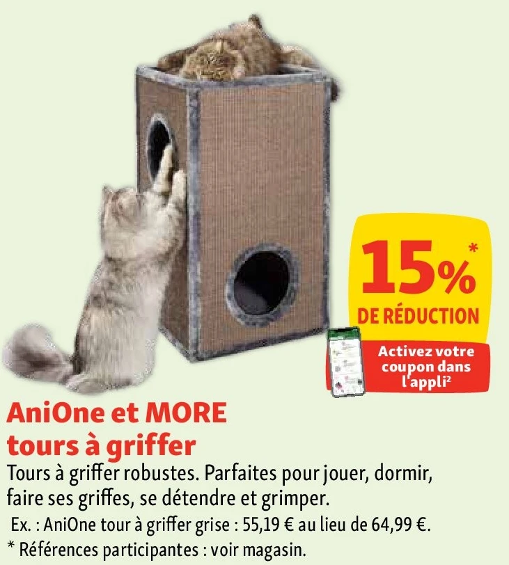 AniOne et MORE tours à griffer