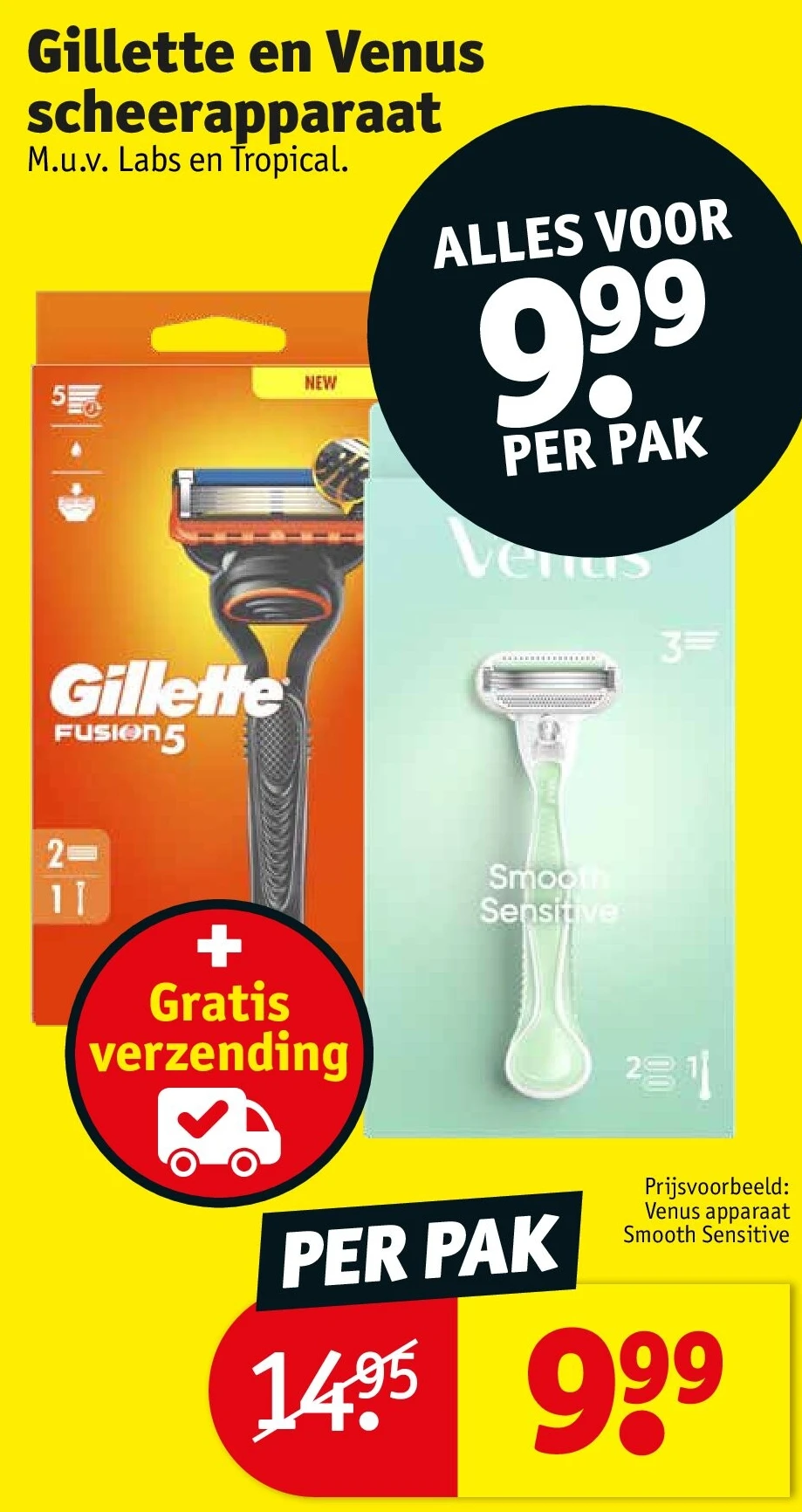 Gillette en Venus scheerapparaat