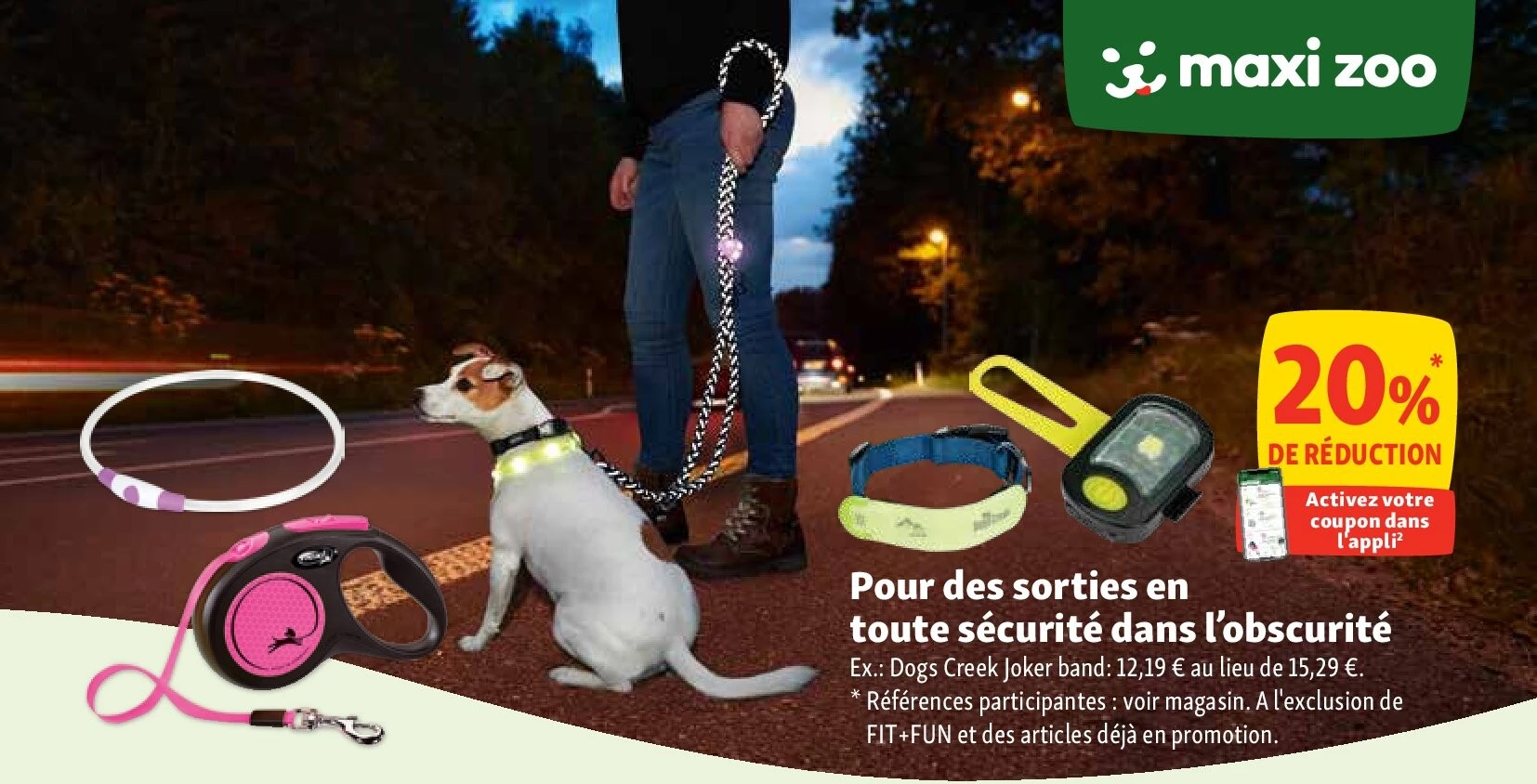 Pour des sorties en toute sécurité dans l’obscurité
