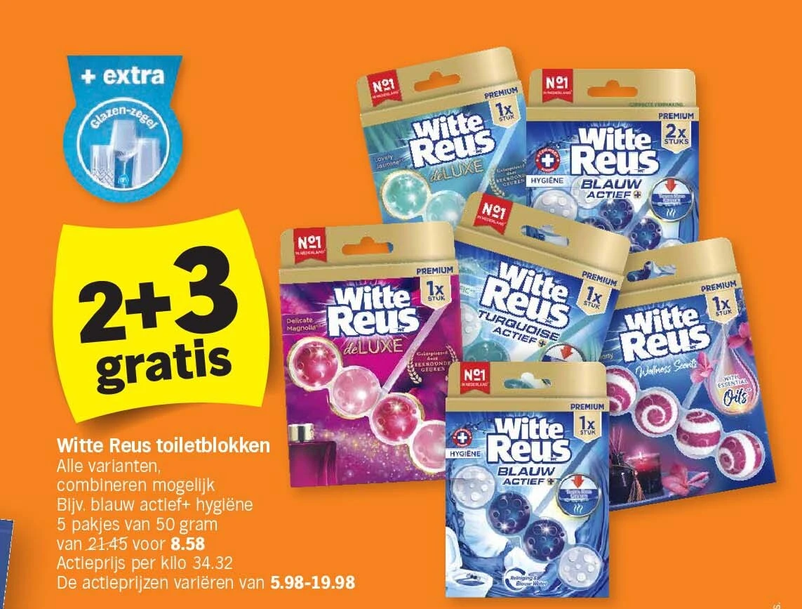 Witte Reus toiletblokken