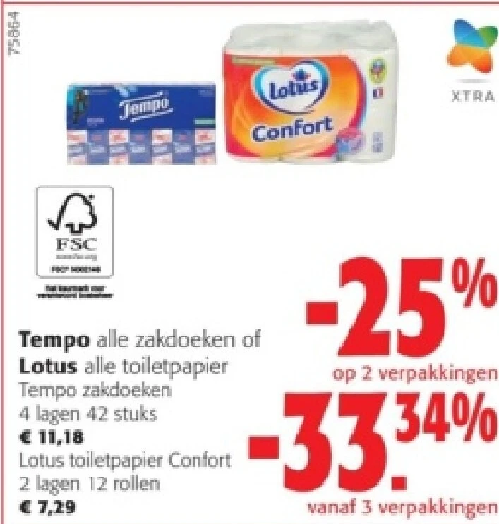 Tempo zakdoeken 4 lagen 42 stuks