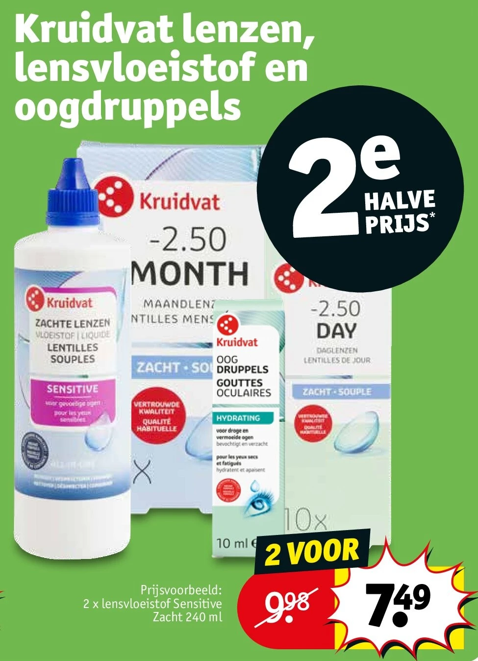 Kruidvat lenzen, lensvloeistof en oogdruppels