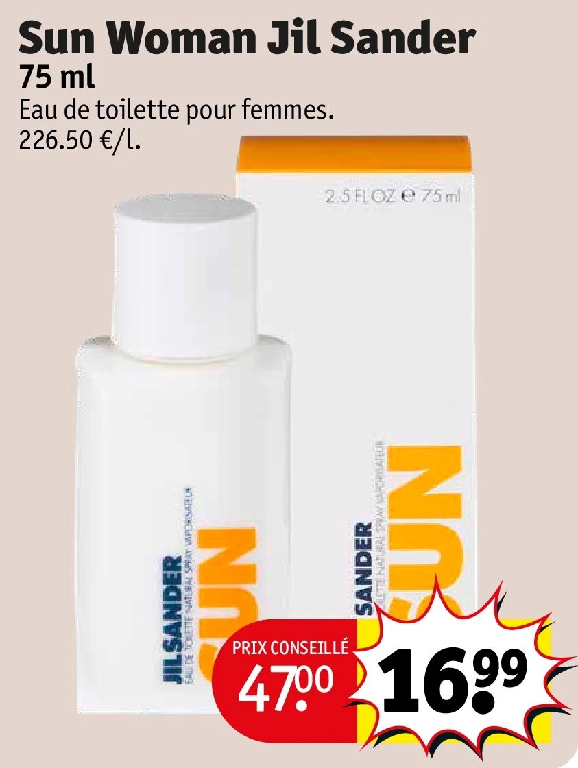 Sun Woman Jil Sander 75 ml