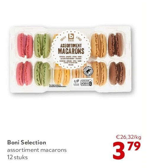 Boni Selection assortiment macarons 12 stuks
