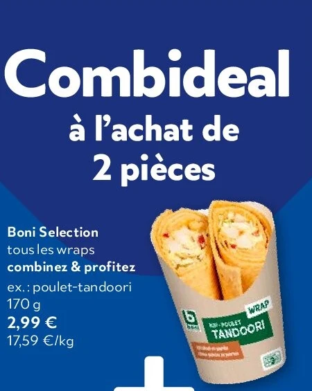 Boni Selection tous les wraps combinez & profitez