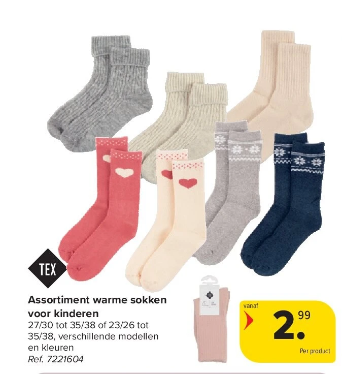 Assortiment warme sokken voor kinderen