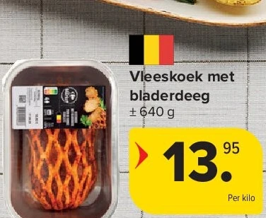 Vleeskoek met bladerdeeg