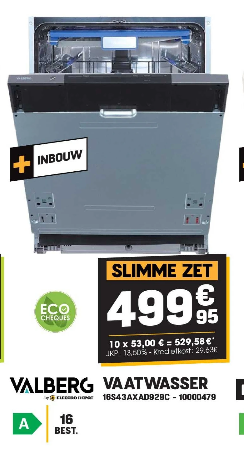 Valberg VAATWASSER 16S43AXAD929C