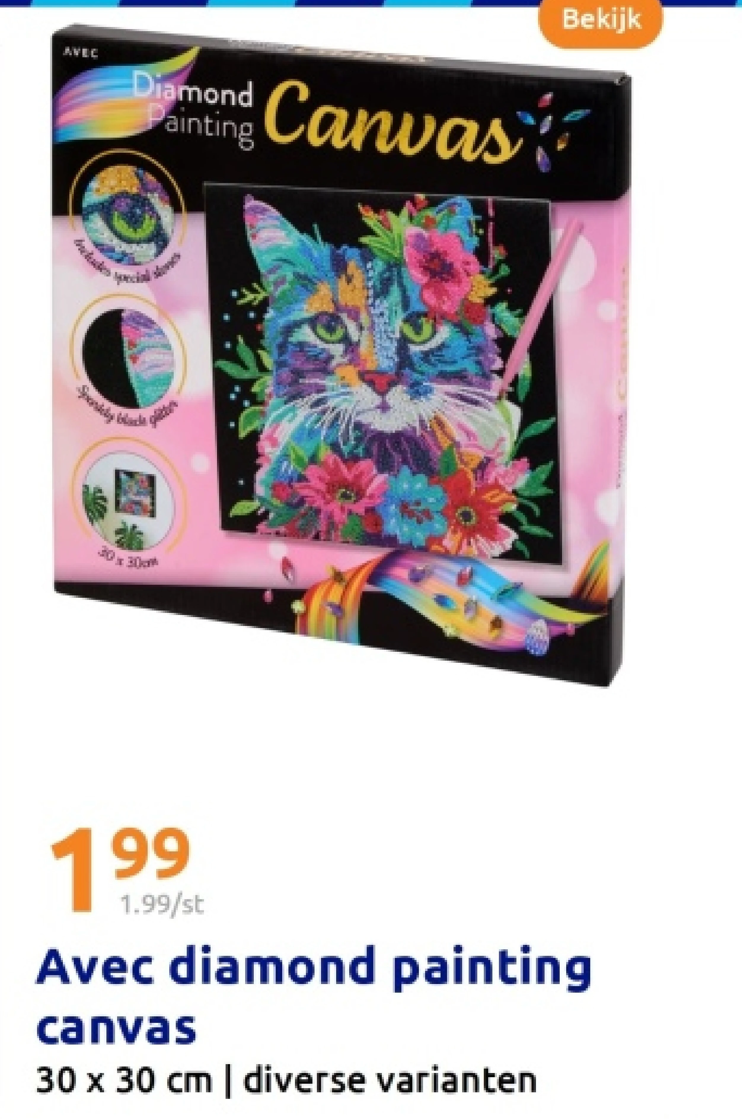 Avec diamond painting canvas