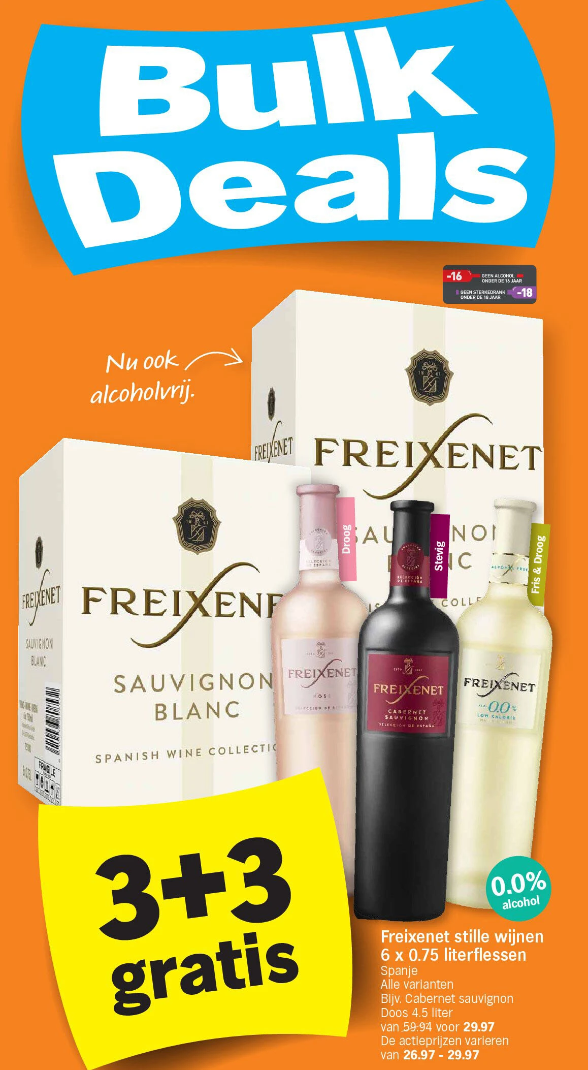 Freixenet stille wijnen 6 x 0.75 literflessen