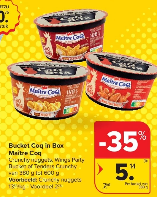 Bucket Coq in Box Maître Coq