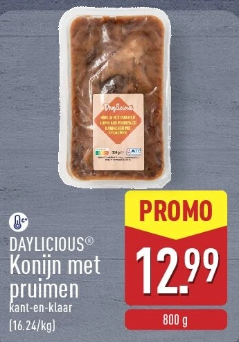 Konijn met pruimen