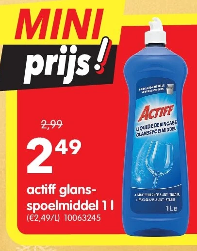 actiff glansspoelmiddel 1 l